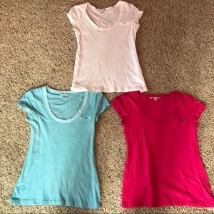 Bundle of 3 Banana Republic Basics Tees XS